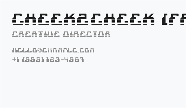 cheek2cheek [faded!] by shk.dezign Business Card