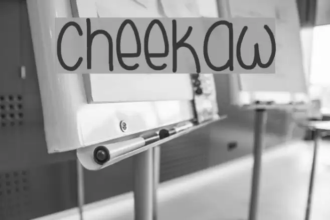 cheekaw Font examples