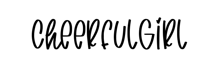 cheerful girl  Frei Schriftart Herunterladen