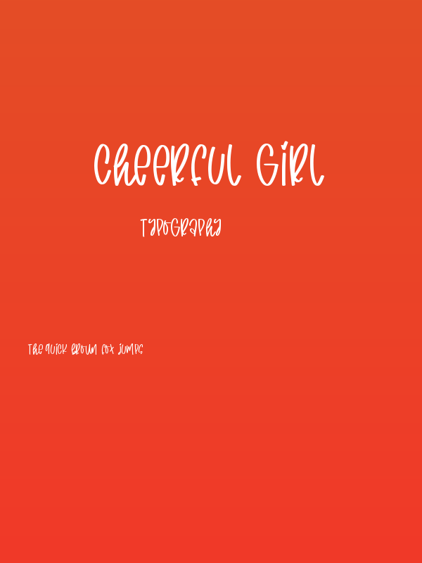 cheerful girl Poster