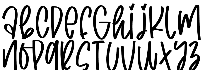 cheerful girl Font LOWERCASE