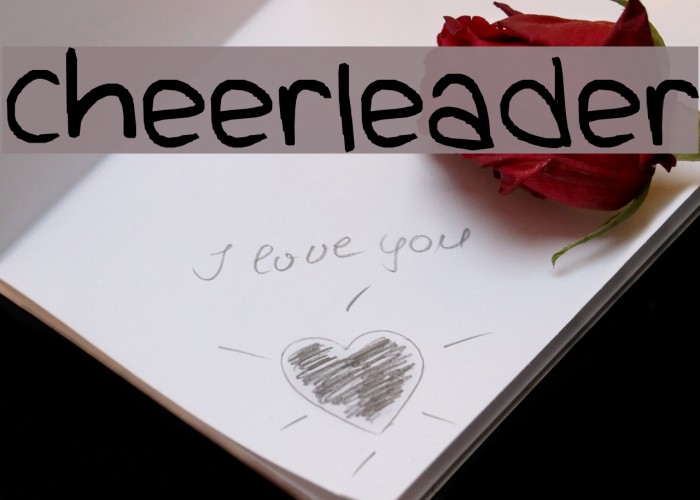 cheerleader Font examples