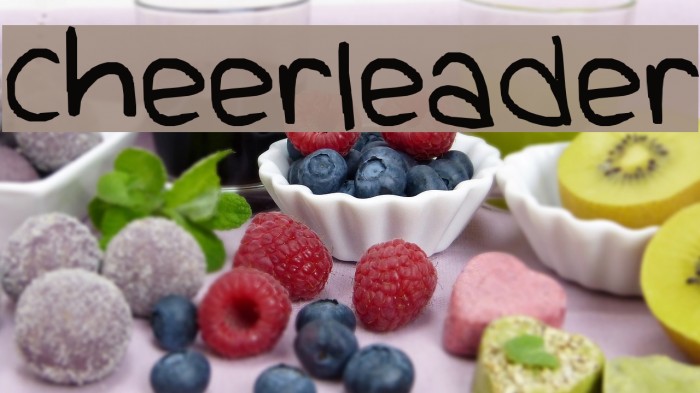 cheerleader Font examples