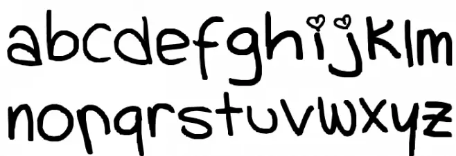 cheerleader Caratteri MINUSCOLO