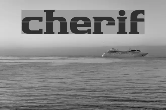 cherif Font examples