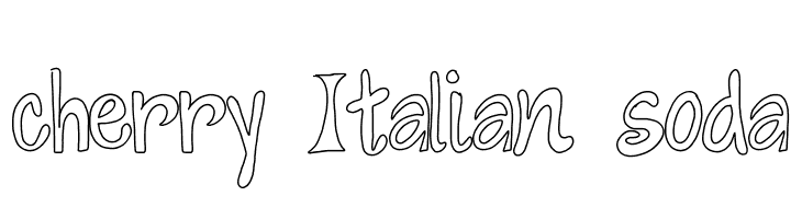 cherry Italian soda  font caratteri gratis