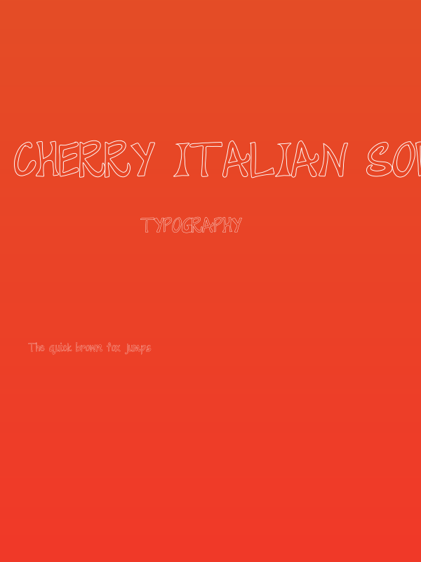 cherry Italian soda Poster