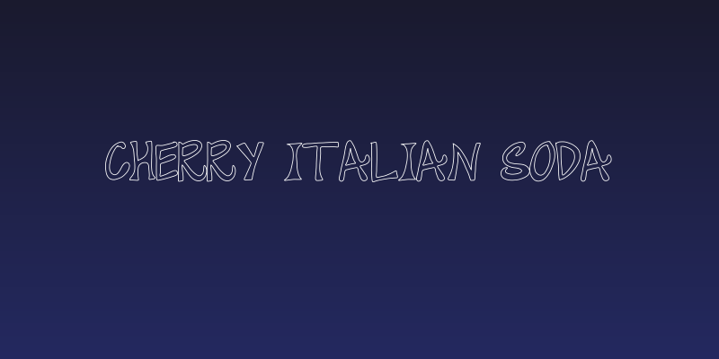 cherry Italian soda Social Header