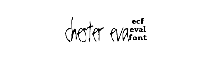 chester eval  Free Fonts Download