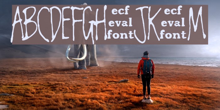 chester eval Font examples