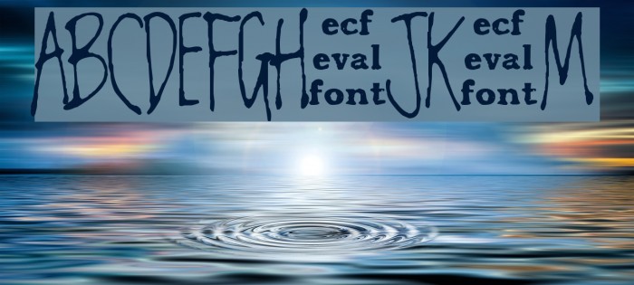chester eval Font examples