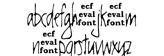 chester eval Font LOWERCASE