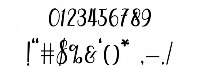 chetlie Font OTHER CHARS