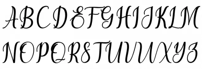 chetlie Font UPPERCASE
