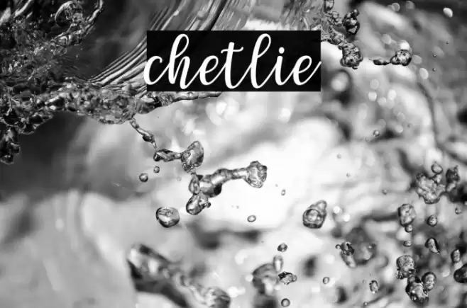 chetlie Font examples
