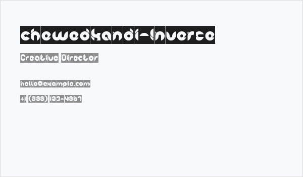 chewedkandi-Inverse Business Card