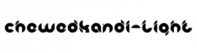 chewedkandi-Light  Frei Schriftart Herunterladen