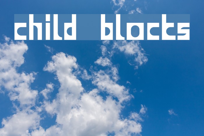 child blocks フォント examples