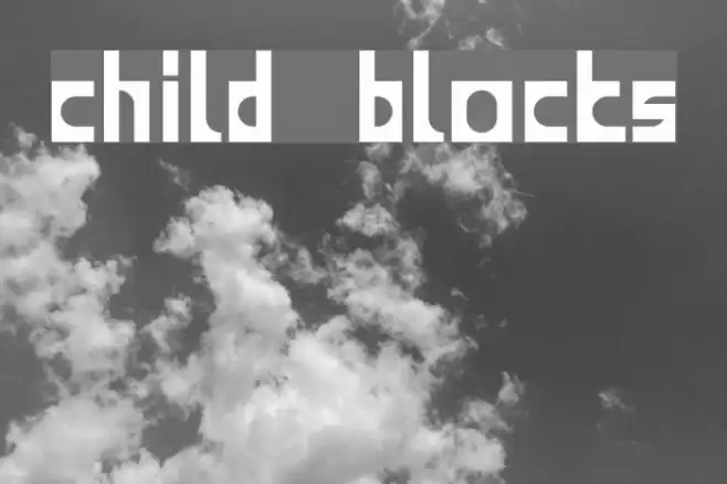 child blocks Font examples