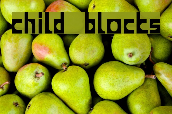 child blocks フォント examples