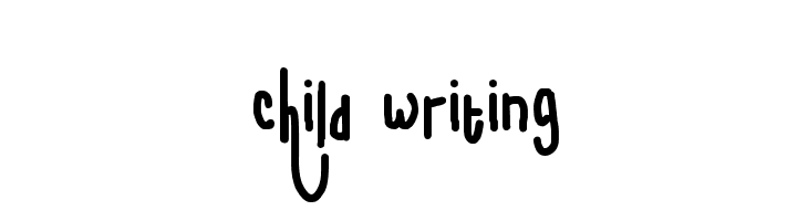 child writing Font