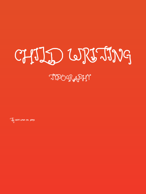 child writing Poster