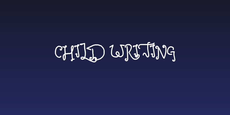 child writing Social Header