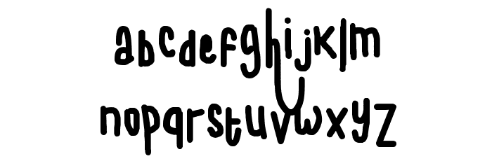 child writing Font LOWERCASE