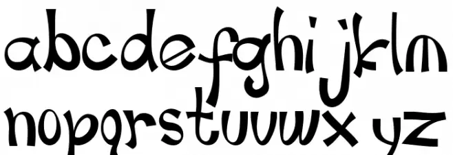 childspon خط أحرف صغيرة