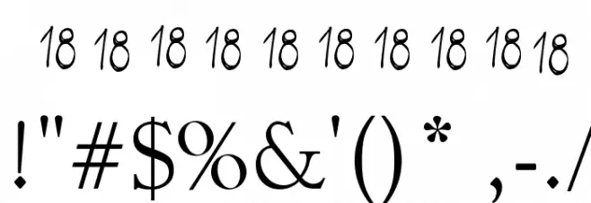 chile Font OTHER CHARS