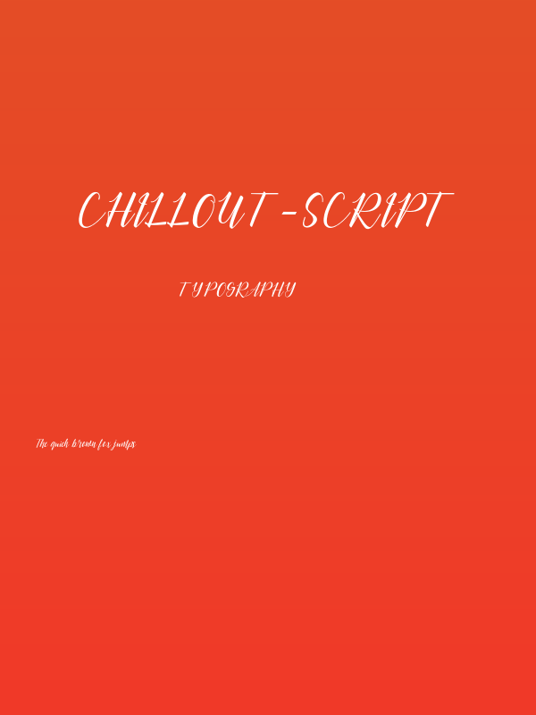 chillout-script Poster