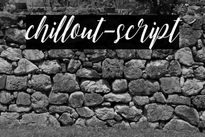 chillout-script Font examples