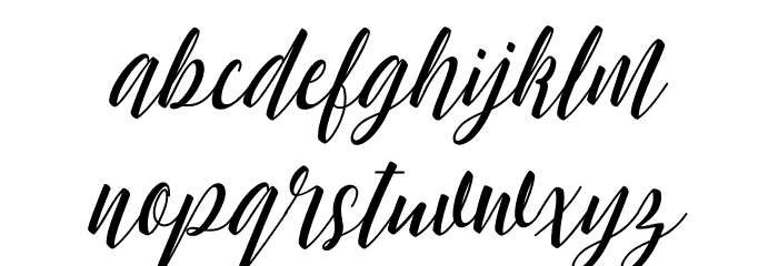 chillout-script Font LOWERCASE
