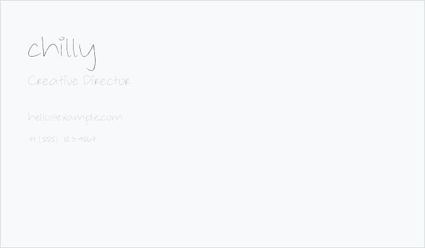 chilly Business Card