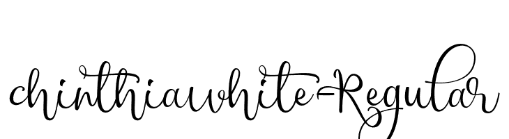 chinthiawhite-Regular  Скачать бесплатные шрифты