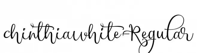 chinthiawhite-Regular  font caratteri gratis