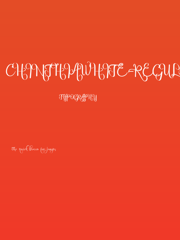 chinthiawhite-Regular Poster