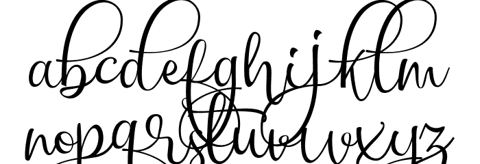 chinthiawhite-Regular Font LOWERCASE