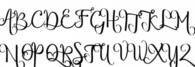 chinthiawhite-Regular Schriftart Groß