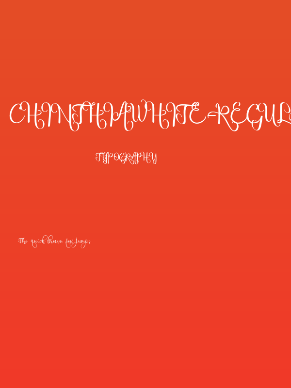 chinthiawhite-Regular Poster