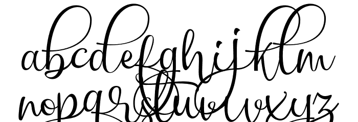 chinthiawhite-Regular Font LOWERCASE