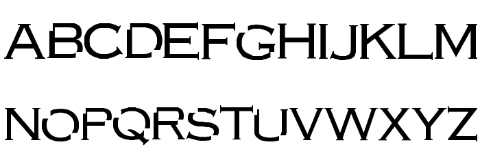 chipped Font LOWERCASE