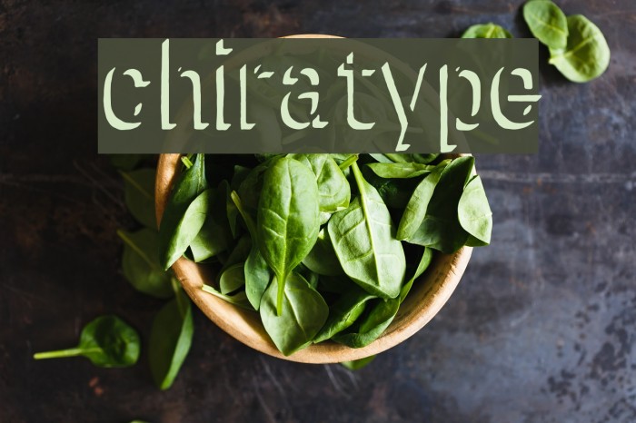 chiratype Font examples