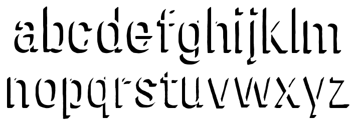 chiratype Font LOWERCASE