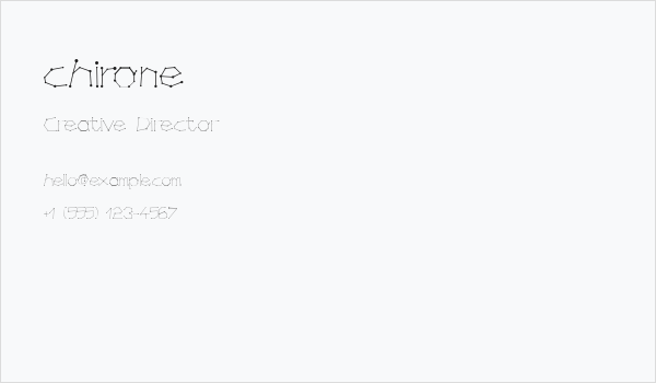 chirone Business Card