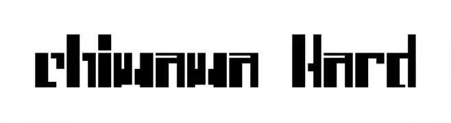 chiwawa Hard  Free Fonts Download