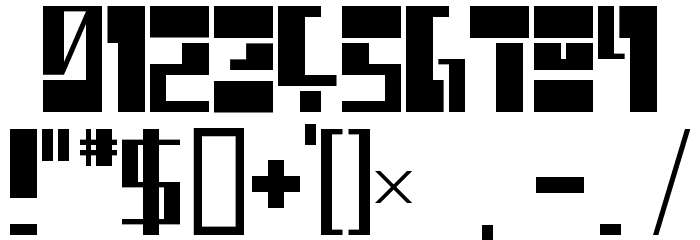chiwawa Hard Font OTHER CHARS