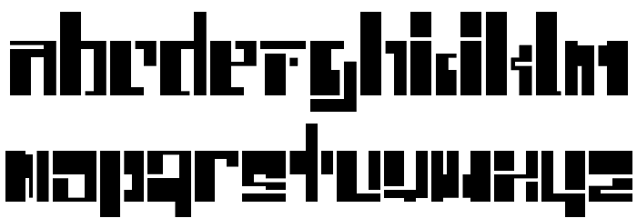 chiwawa Hard Font LOWERCASE