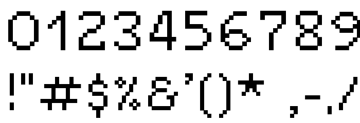 chixat 8 Font OTHER CHARS
