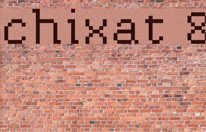 chixat 8 Font examples